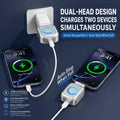 140W Ultra-Fast USB-C Charger with Dual-Channel Protection & RGB Light Ring شاحن USB-C سريع للغاية بقوة 140 واط مع حماية مزدوجة وإضاءة RGB